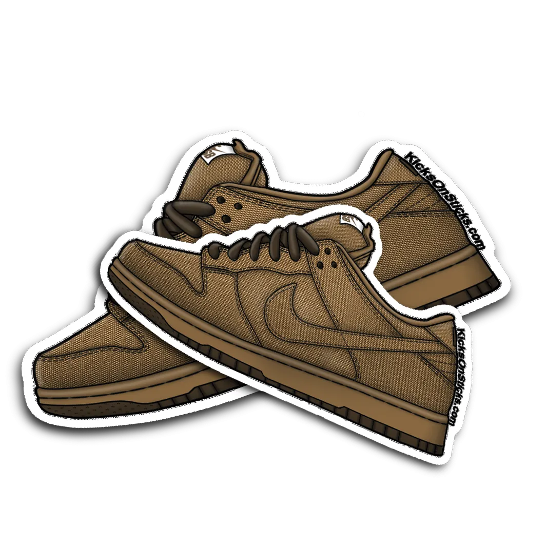 SB Dunk Low "Carhartt Brown" Sneaker Sticker