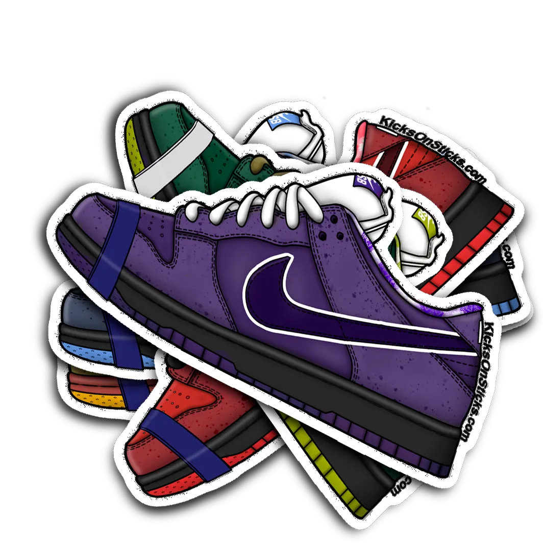 SB Dunk Low "Lobster Purple" Sneaker Sticker