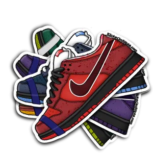 SB Dunk Low "Lobster Red" Sneaker Sticker