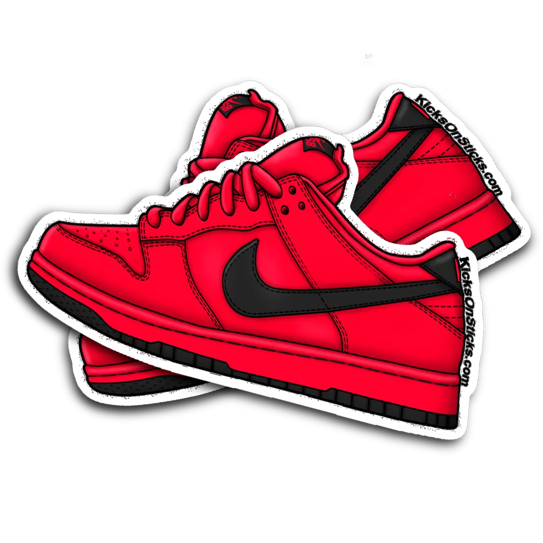 SB Dunk Low "Red Devil" Sneaker Sticker