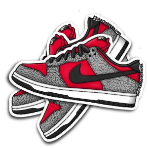SB Dunk Low "Supreme Red" Sneaker Sticker