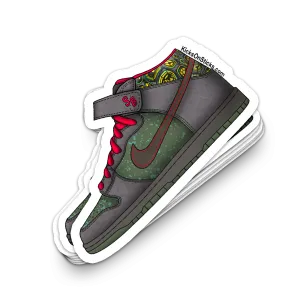 SB Dunk Mid "Moat" Sneaker Sticker
