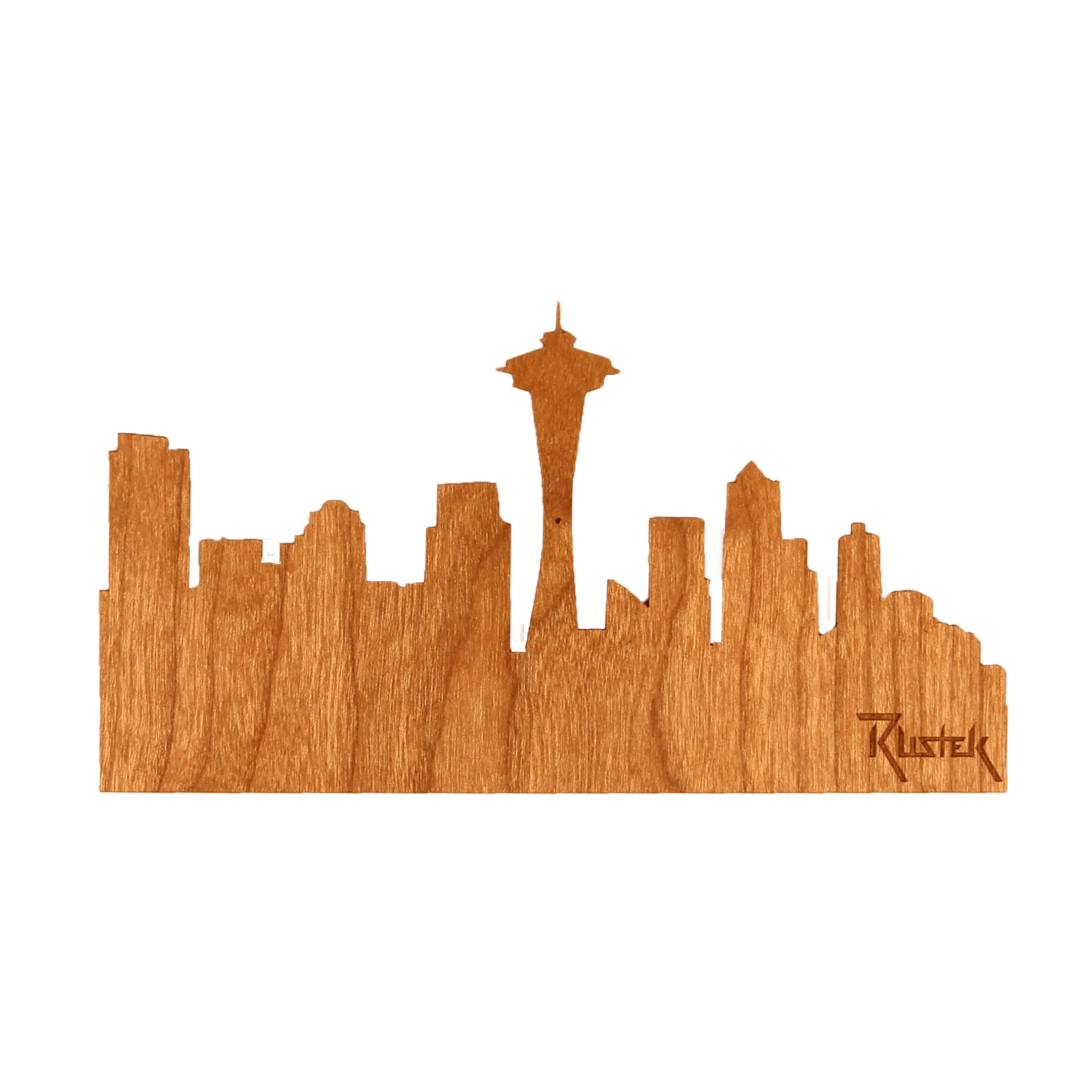 Seattle Skyline Wood Sticker