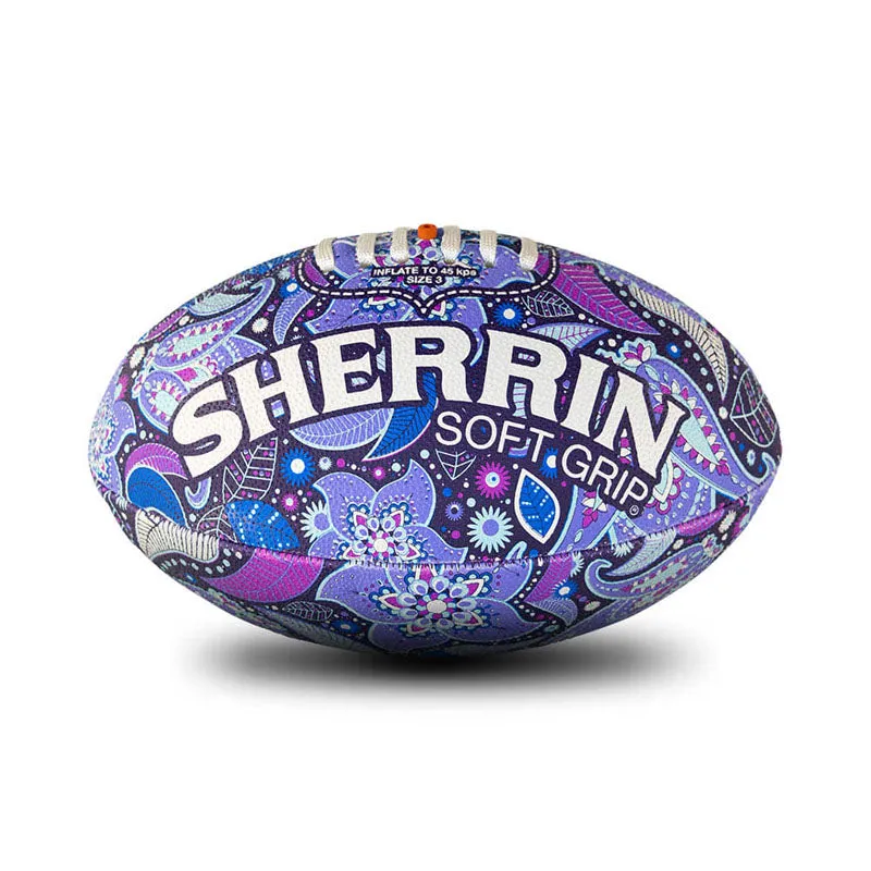 Sherrin Soft Grip - Purple Paisley - Size 3