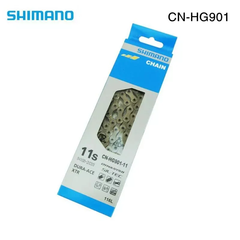 Shimano 11 Speed XTR MTB/Road Dura-Ace HG901 SIL-TEC Chain 116 Links