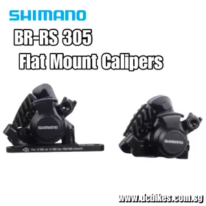 Shimano BR-RS305 Road Gravel Bikes Front & Rear Cable Pull Mechanical Disc Brake Flat Mount Calipers - 2 Pieces