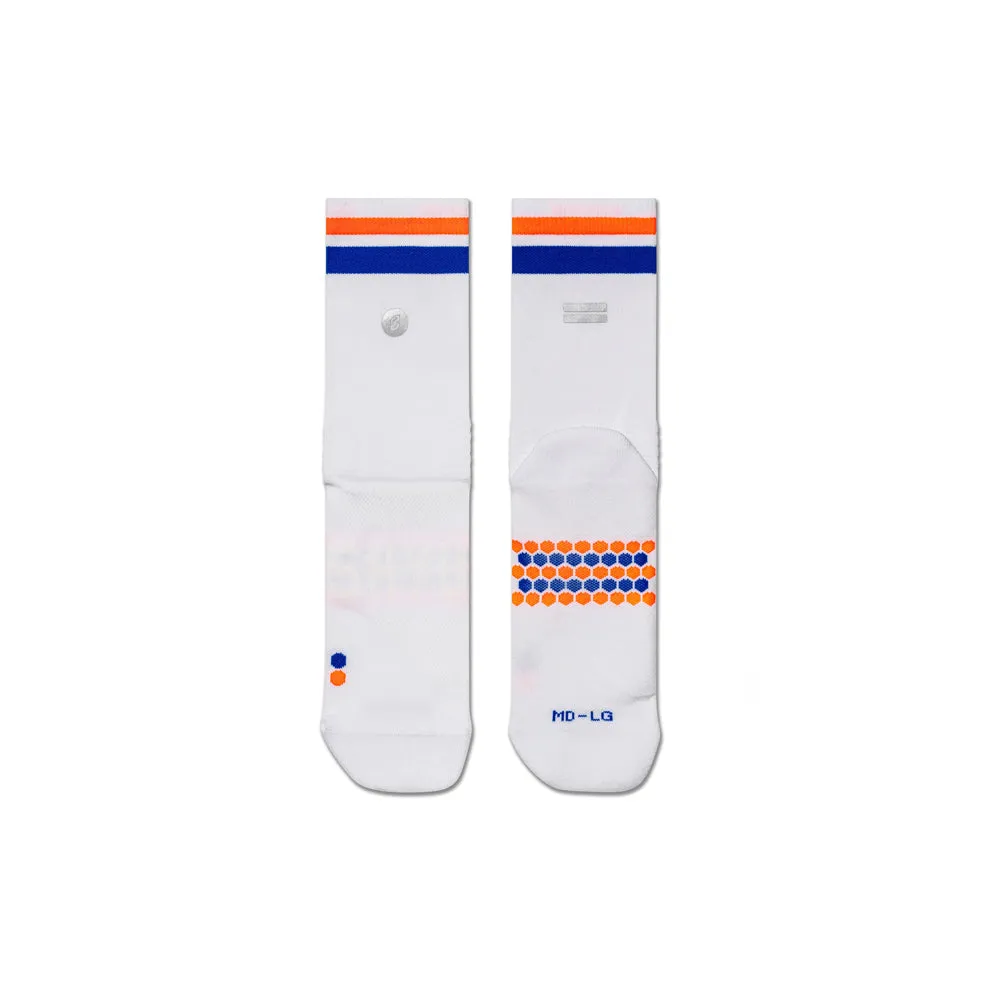 Shyu Racing Running Socks - White/Blue/Orange