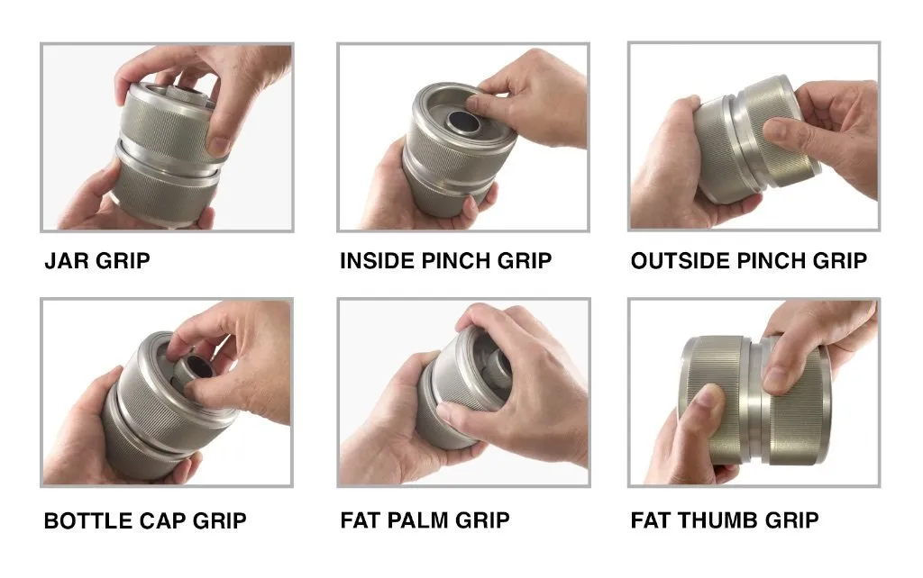 SideWinder Grip Twister Hand, Finger, Wrist and Thumb Exerciser 4 1/4 ” Diameter for Fat Grip Training also Excellent for rehab