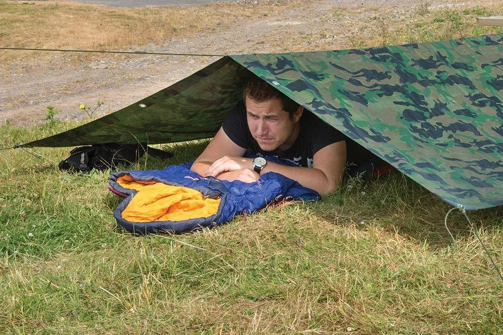 Silverline Camouflage Tarpaulin 2.4 X 3M 488443