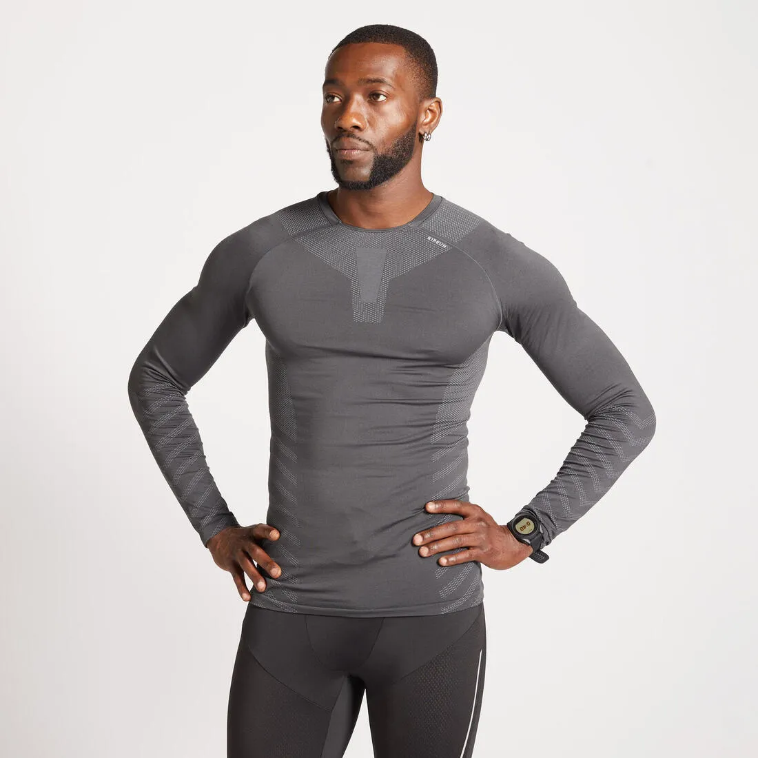 SKINCARE MEN'S RUNNING WINTER BREATHABLE LS TEE-SHIRT