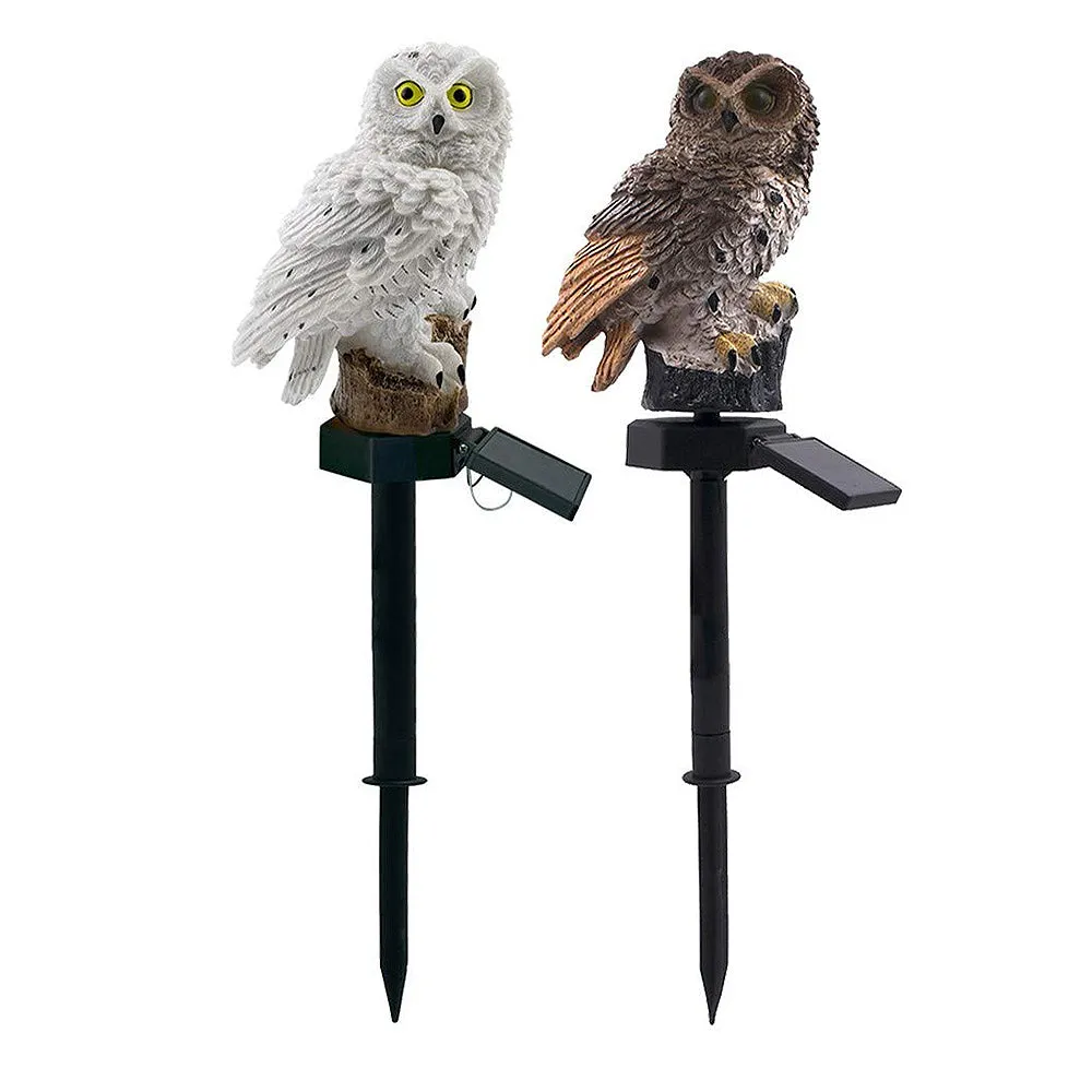 Solar Owl Garden Light