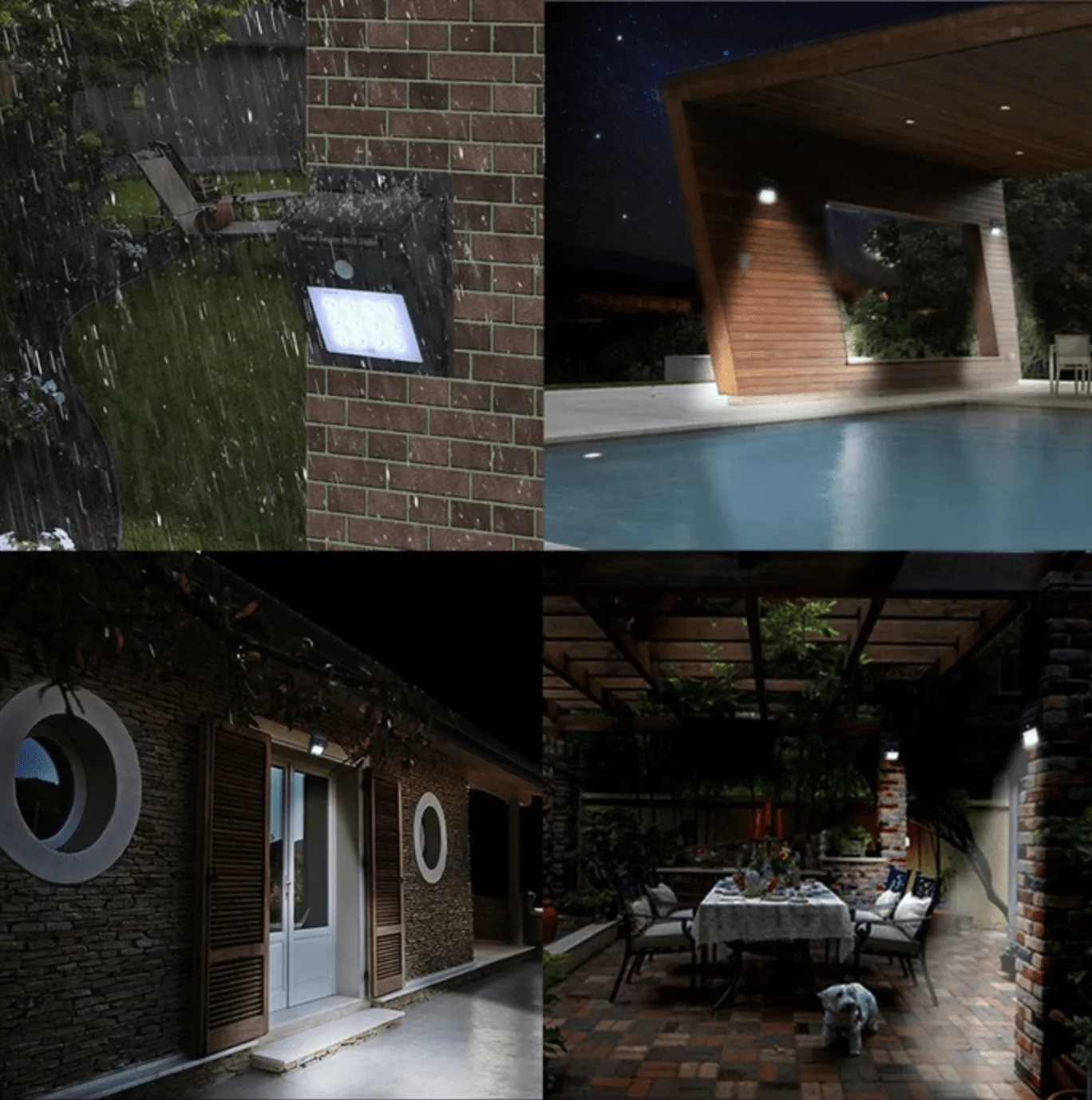 Solar Powered Outdoor Wall Lights for Garages