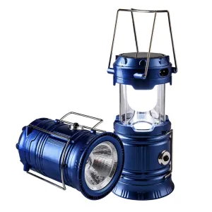 Solar Rechargeable Camping Lantern & Portable Outdoor Handheld Led Flashlight