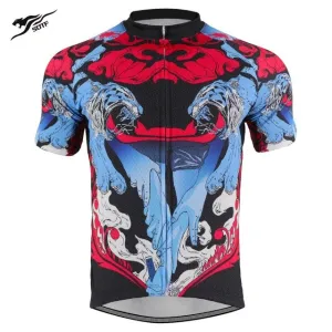 SOTF Geometric Breathable Anti-Wrinkle Cycling Jersey Short Sleeve Road Bike shirt Mountain Bike Cycling Clothing Men Women