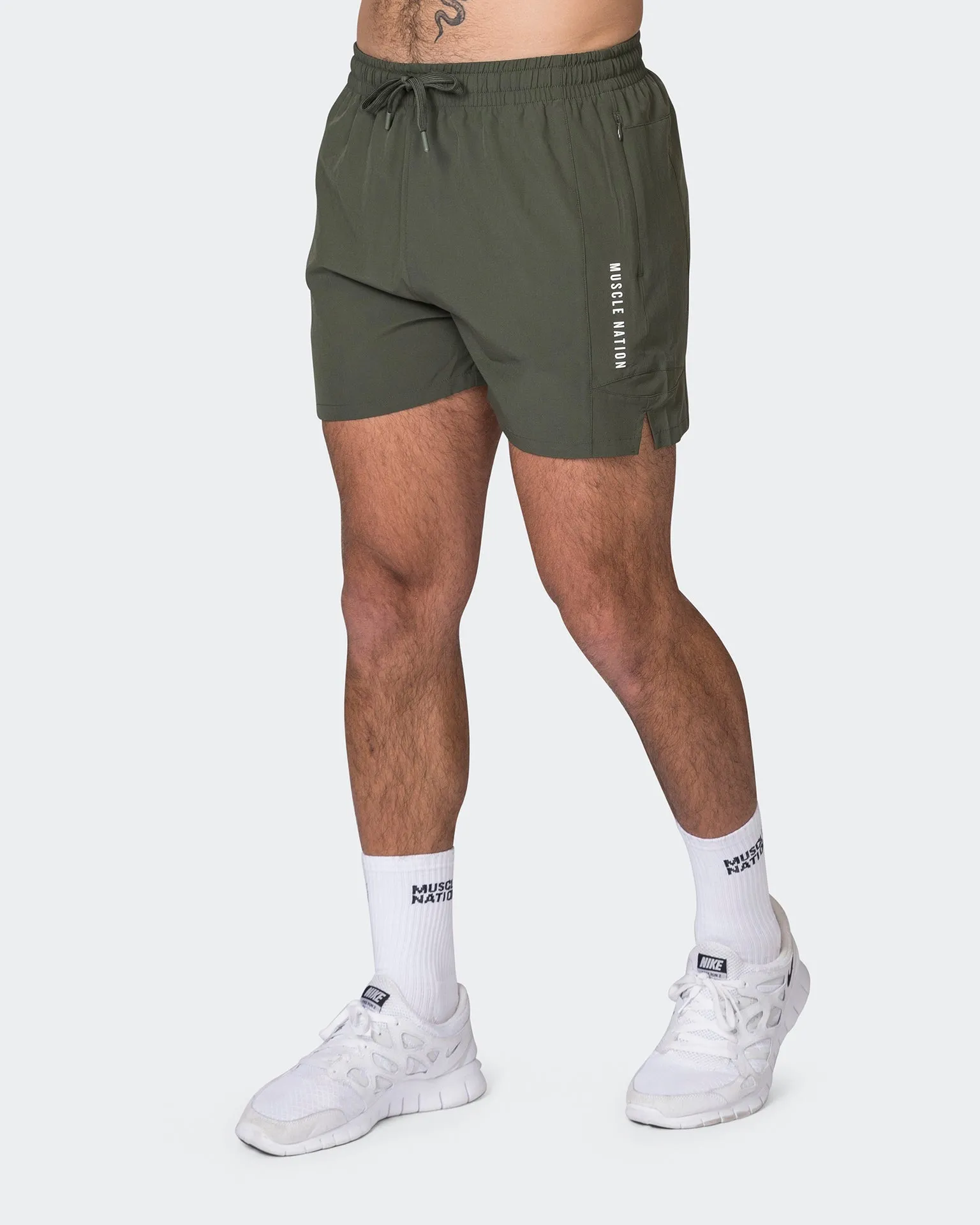 Streamline Training Shorts - Dark Khaki