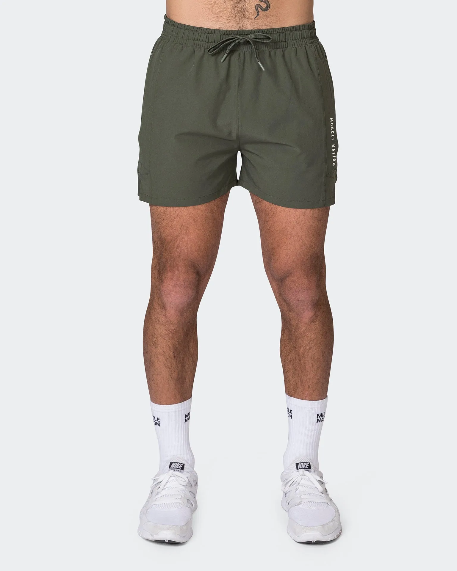 Streamline Training Shorts - Dark Khaki