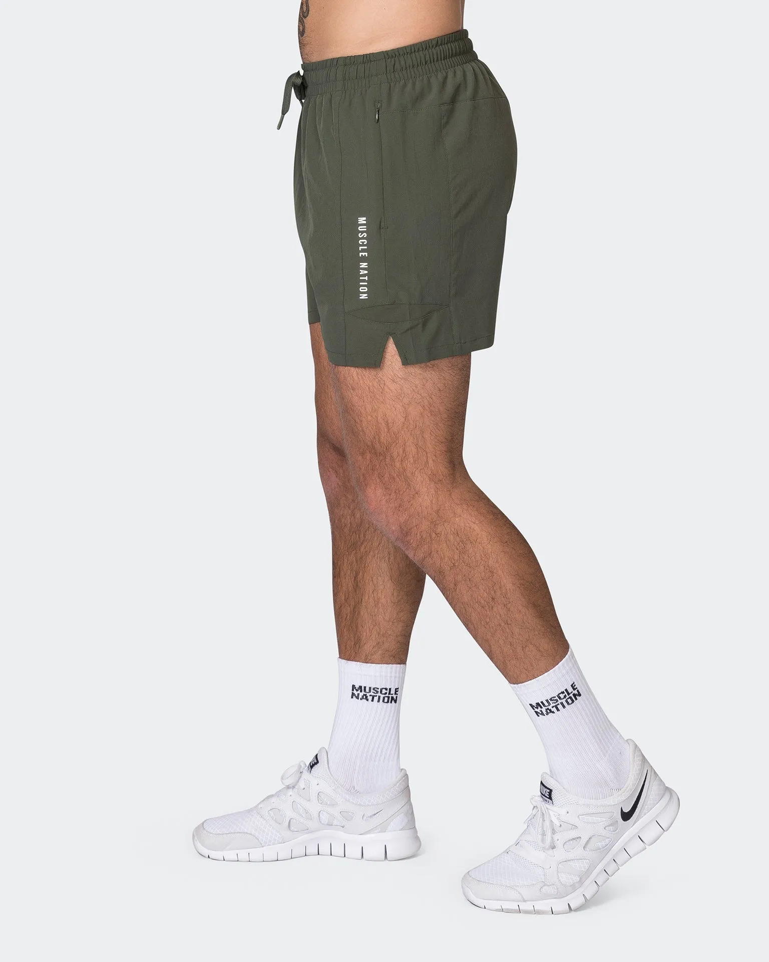 Streamline Training Shorts - Dark Khaki
