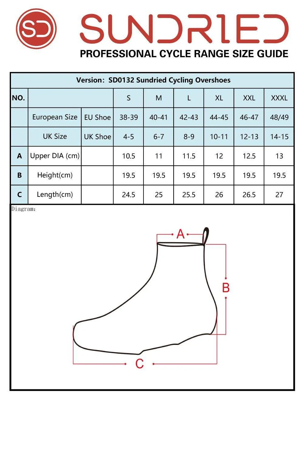 Sundried Neoprene Cycling Overshoes