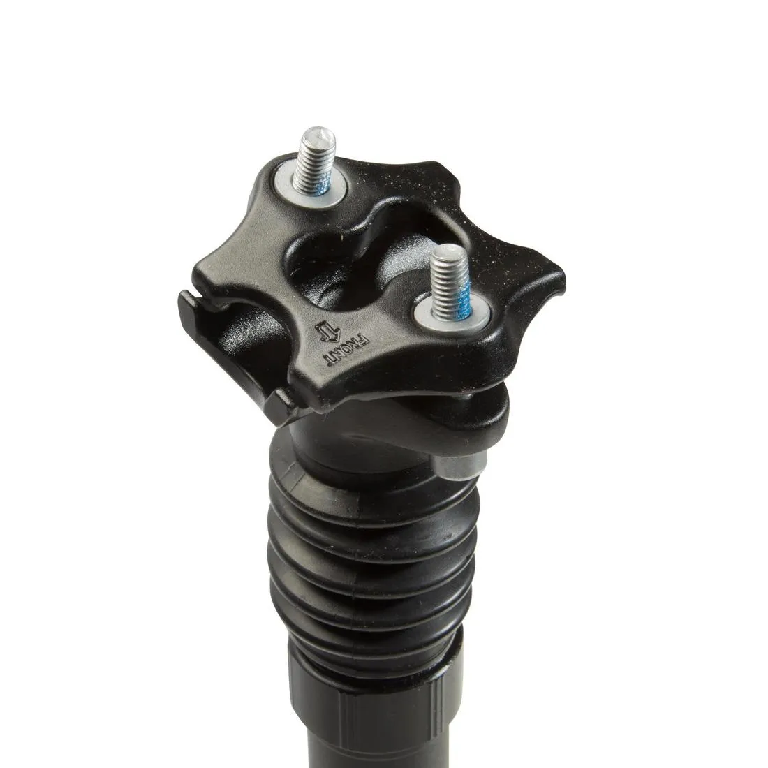 Suspension seat post with 27.2 mm diameter and 29.8 and 31.8 mm adaptor