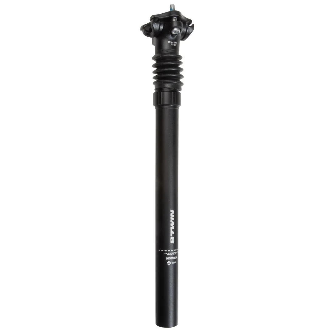 Suspension seat post with 27.2 mm diameter and 29.8 and 31.8 mm adaptor