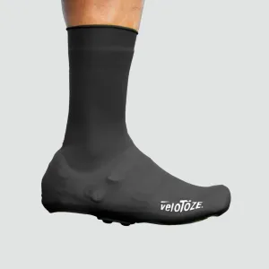 Tall Silicone Shoe Covers with Snaps - Black