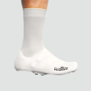 Tall Silicone Shoe Covers with Snaps - White