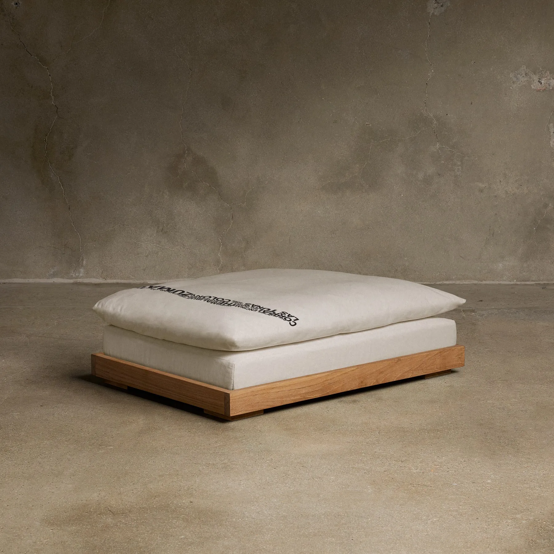 Teak Dog Bed - Teak