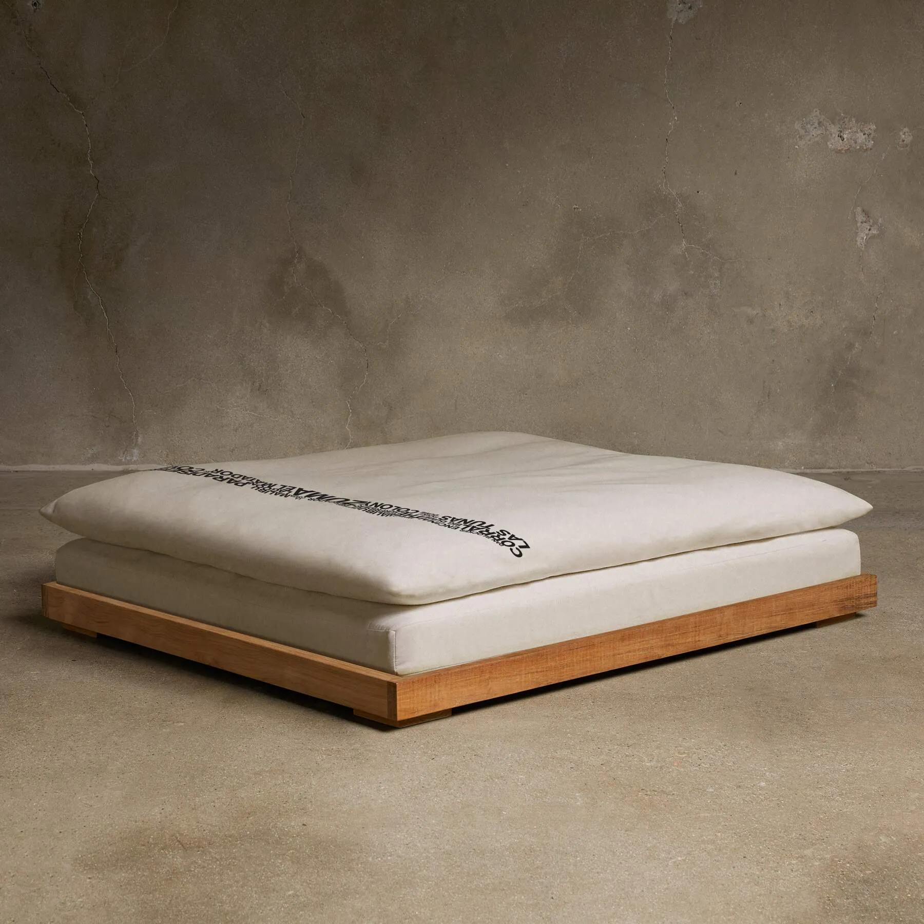 Teak Dog Bed - Teak