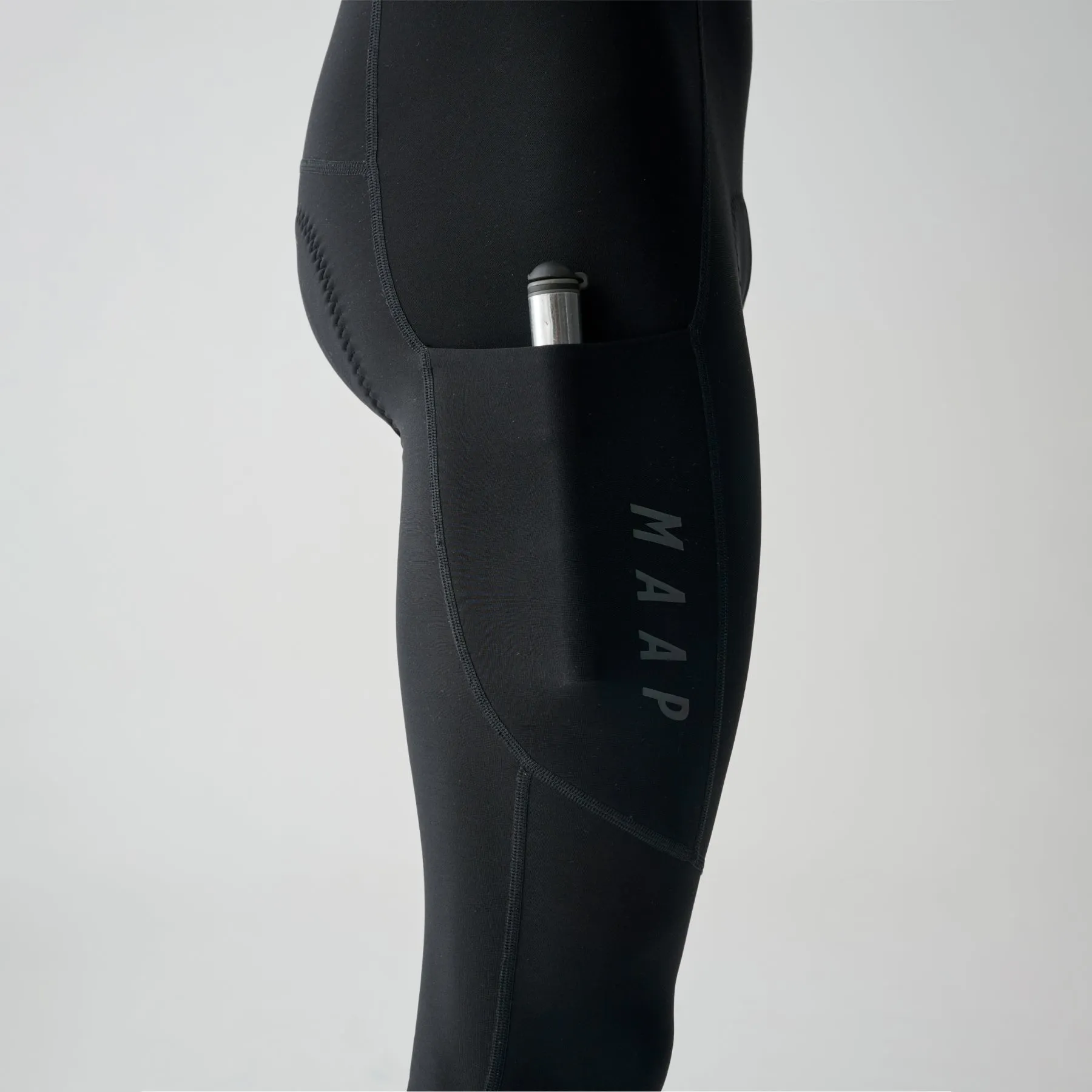 Team Bib Evo Thermal Cargo Tights - Black/Black