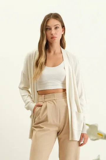 The Aylin Open Front Knit Cardigan
