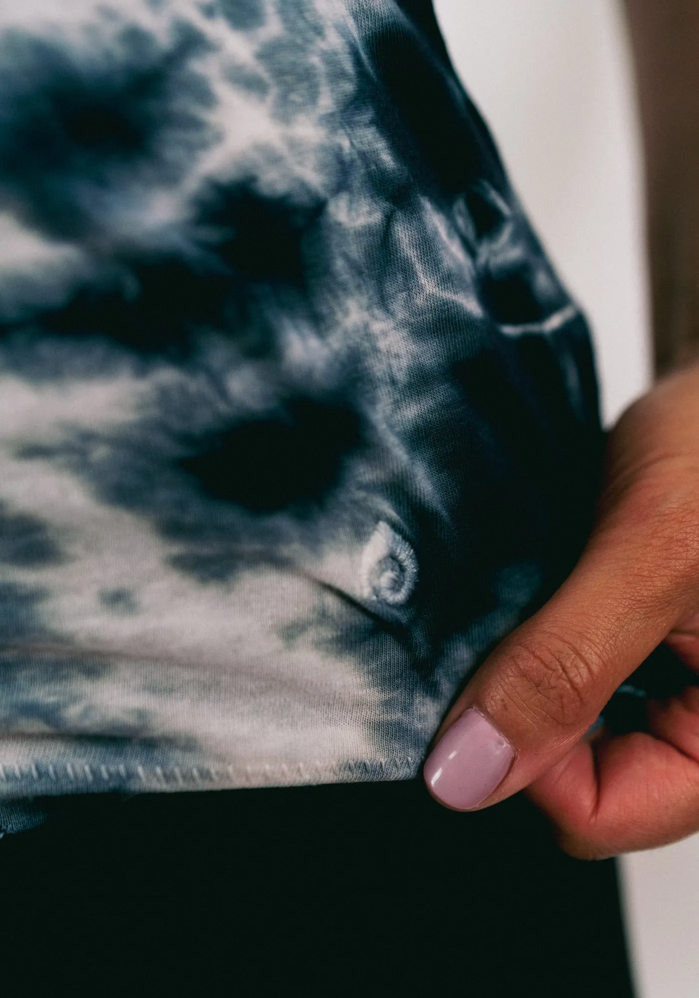 Tie-Dye Marina Tee – Raven Black