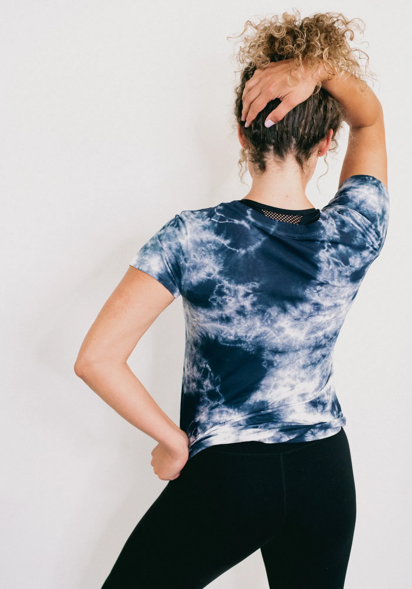 Tie-Dye Marina Tee – Raven Black