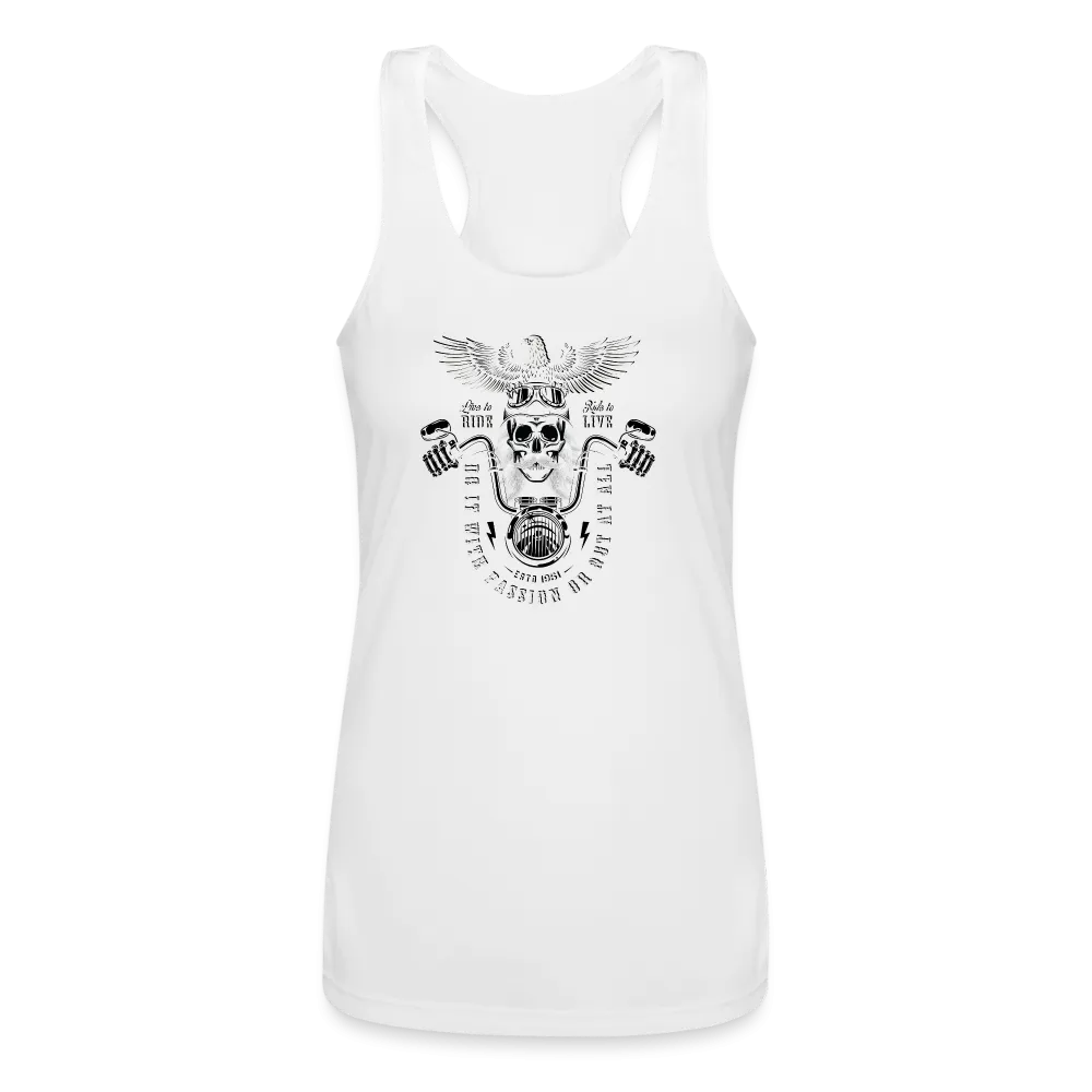 Tribute T - Women’s Performance Racerback Tank Top - Sunshine Family