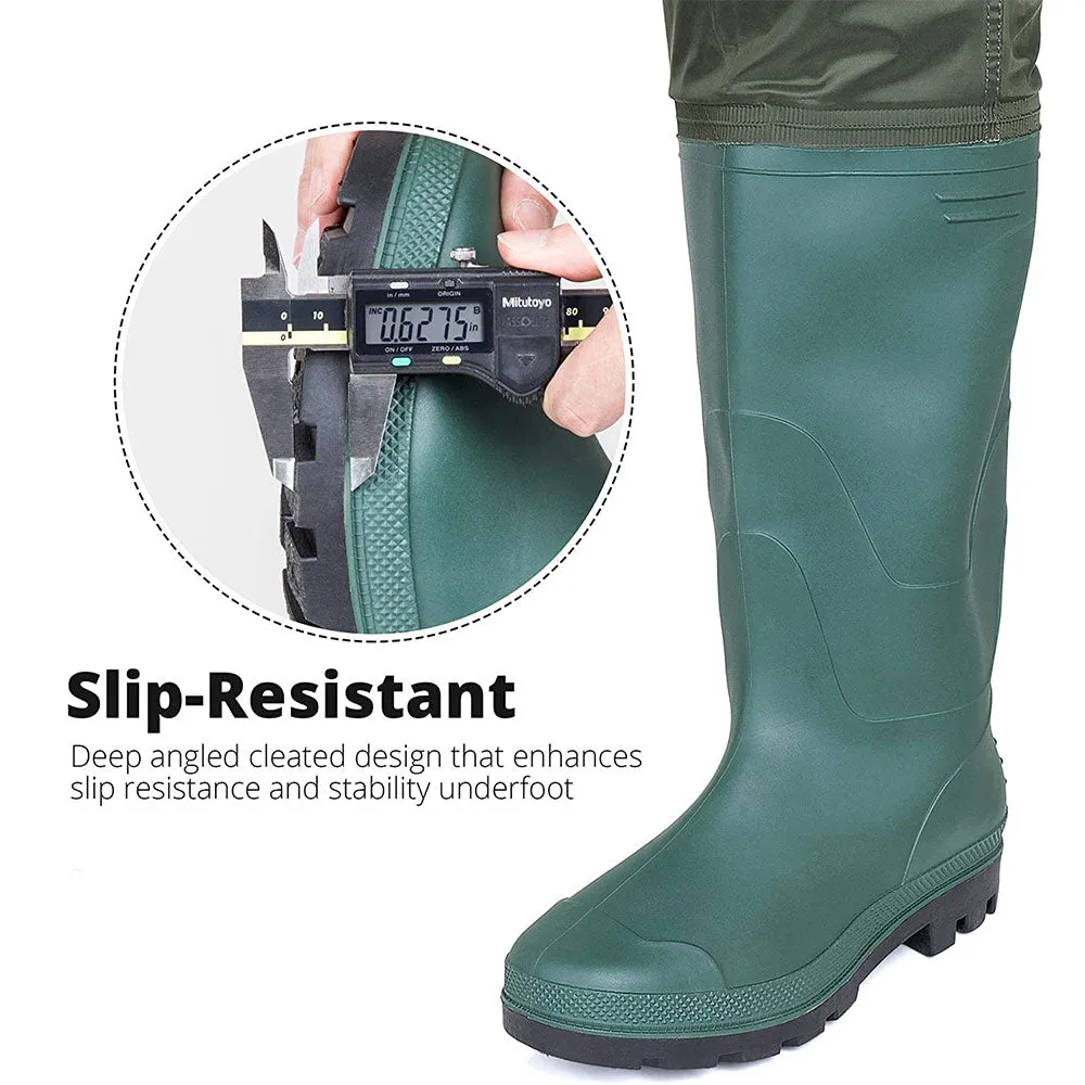 TRIPLETREE Hunting Fishing Chest Waders With Boots and Wading Belt For Men & Women (Size9-13)