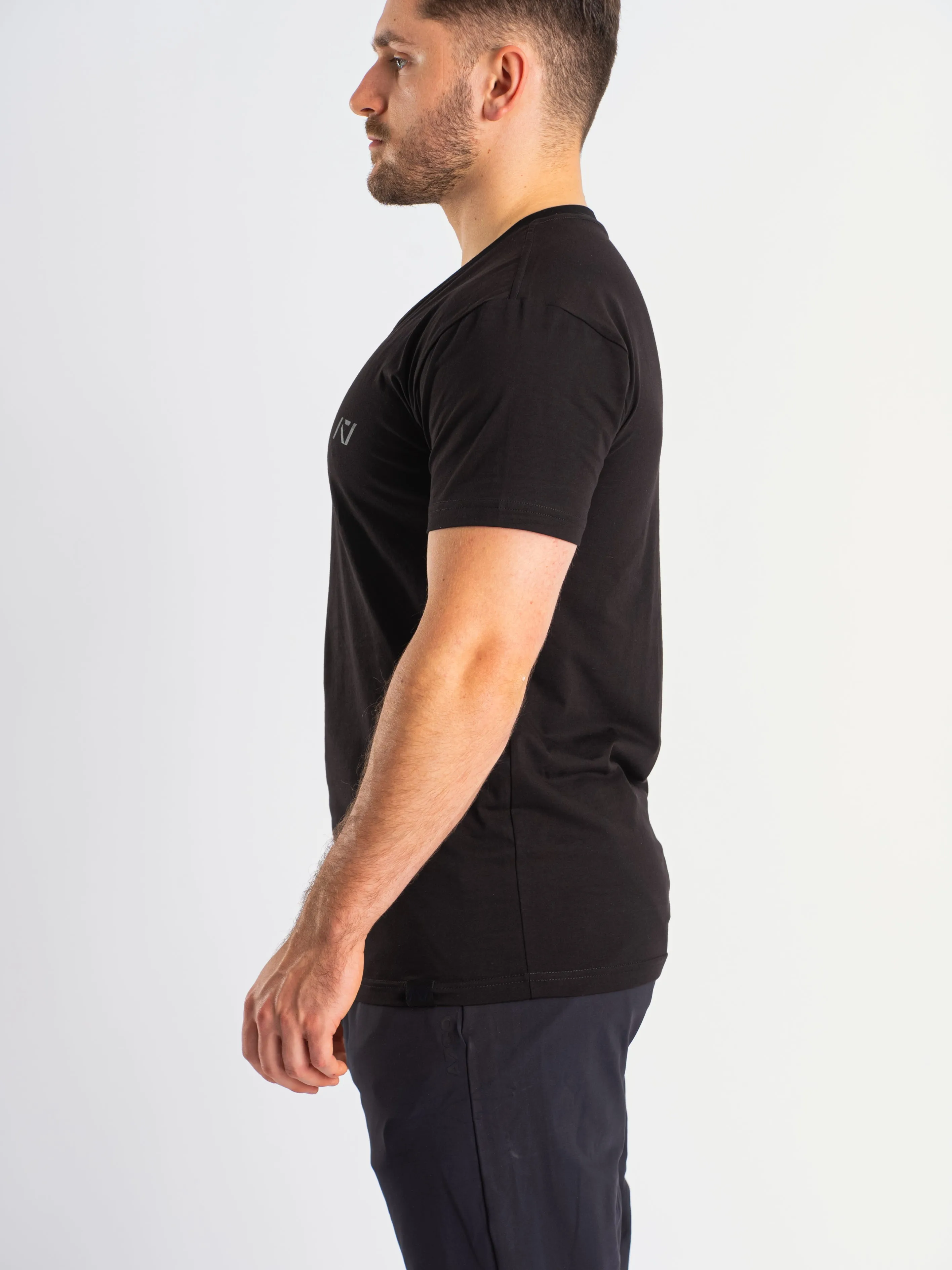 True-Fit Men's Non Bar Grip V-Neck - Stealth