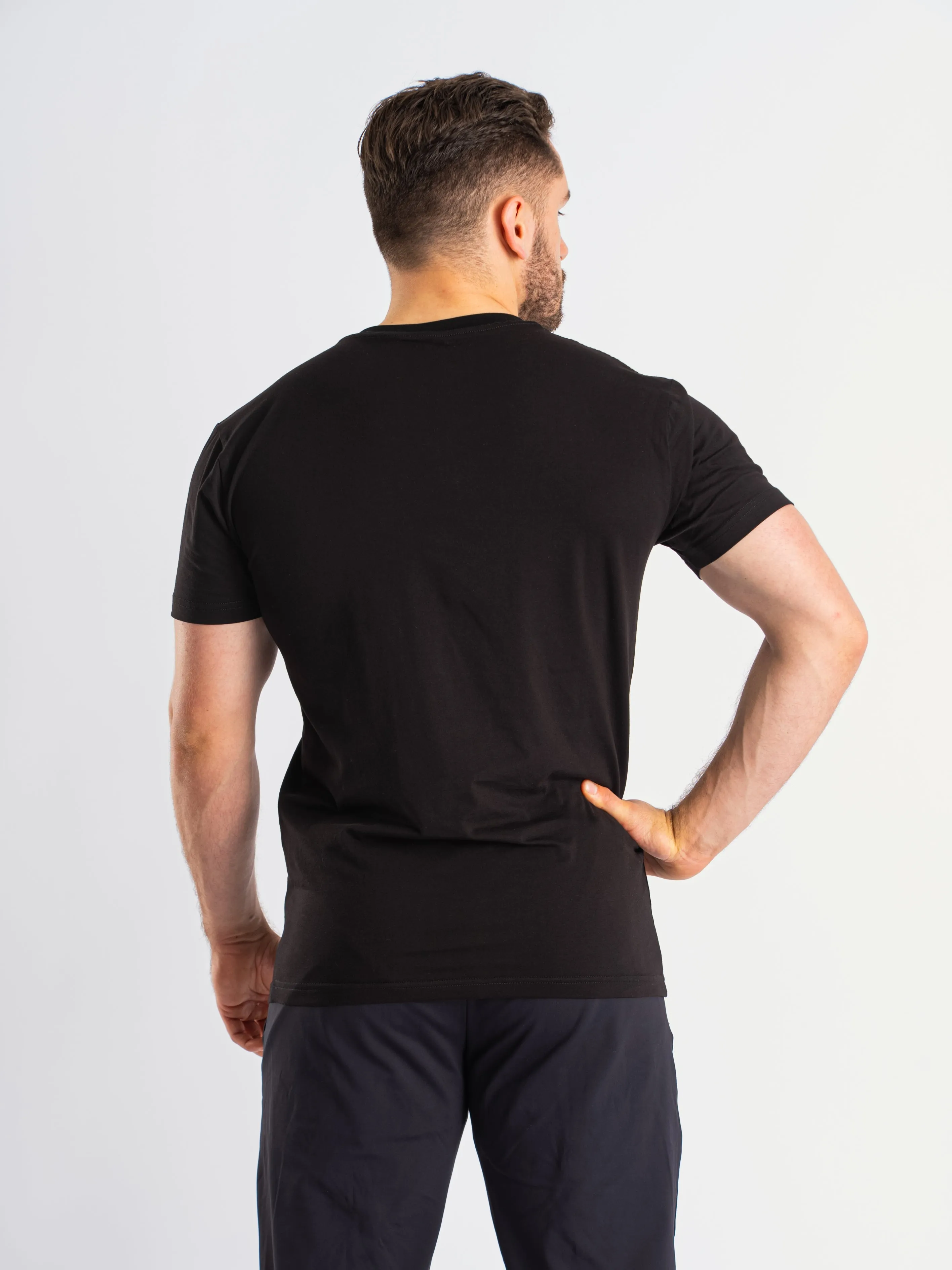 True-Fit Men's Non Bar Grip V-Neck - Stealth