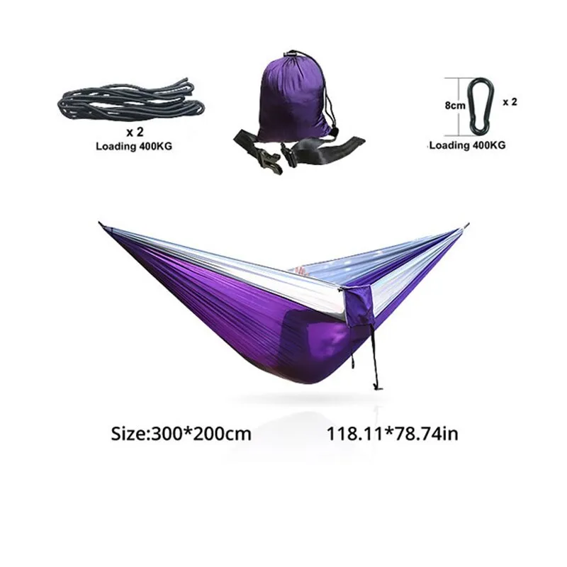 Ultralight Nylon Portable Camping Parachute Hammocks