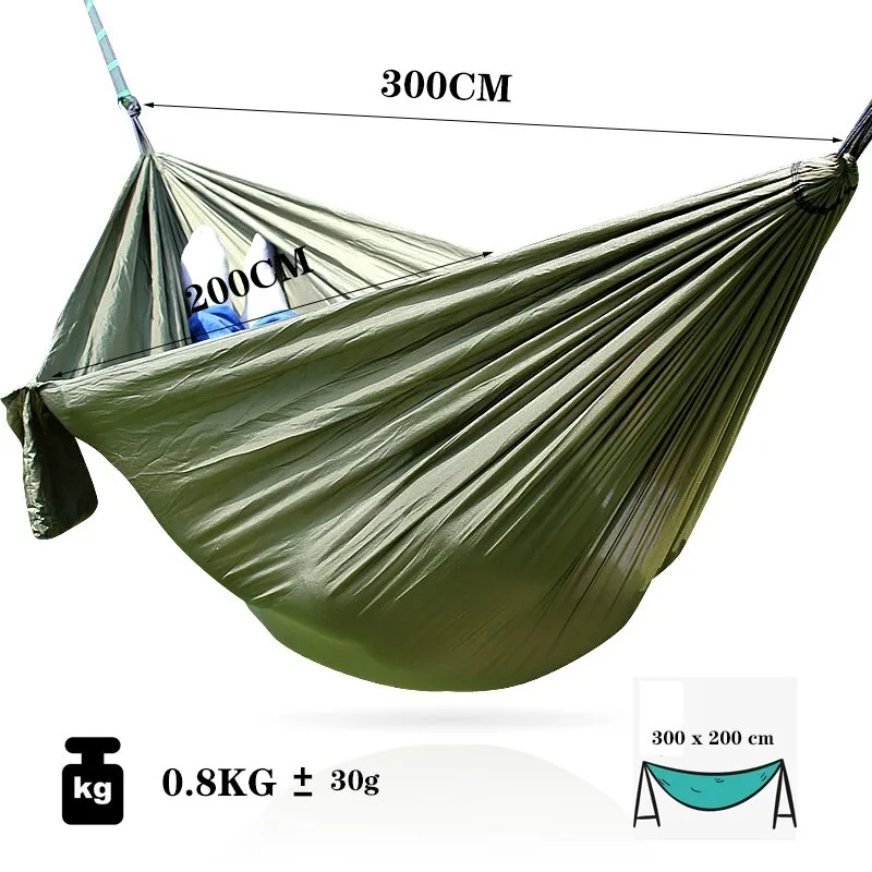 Ultralight Nylon Portable Camping Parachute Hammocks