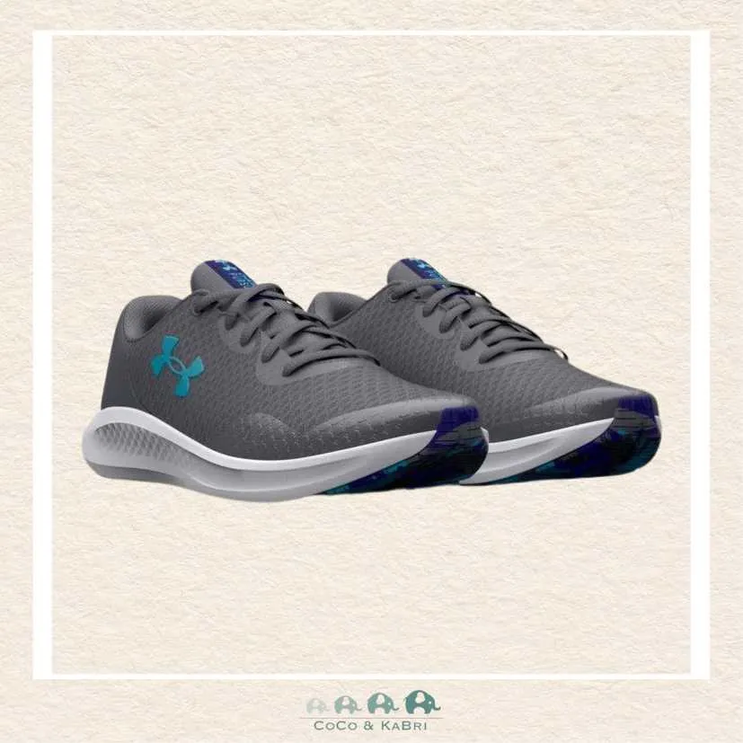 Under Armour: Boys' Grade School Charged Pursuit 3 Running Shoes Pitch Gray(N1-72)