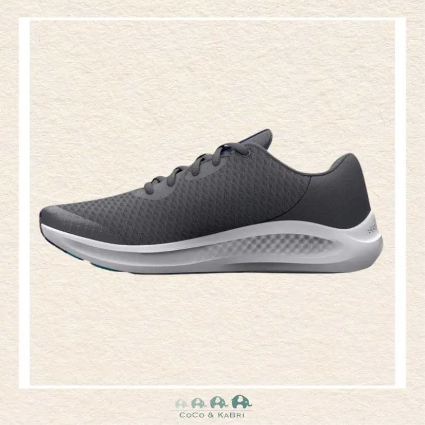 Under Armour: Boys' Grade School Charged Pursuit 3 Running Shoes Pitch Gray(N1-72)