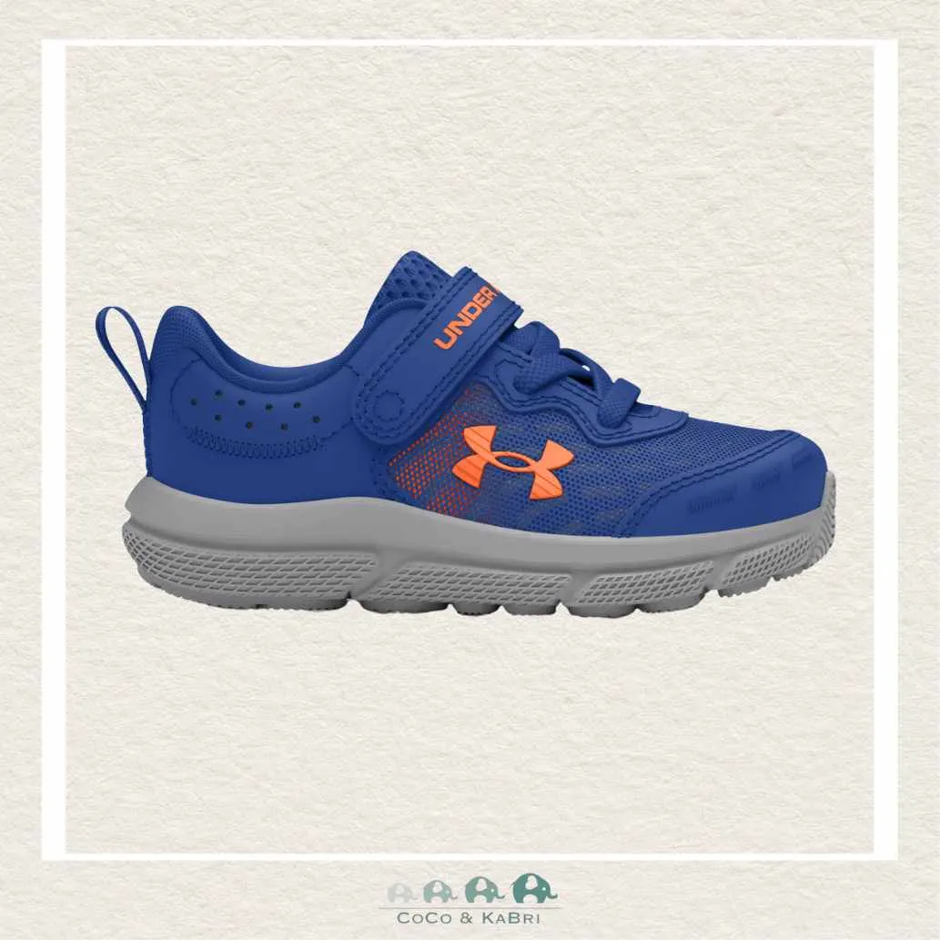 Under Armour Boys' Infant Assert 10 Running Shoes - Blue/ Orange (X4-146)