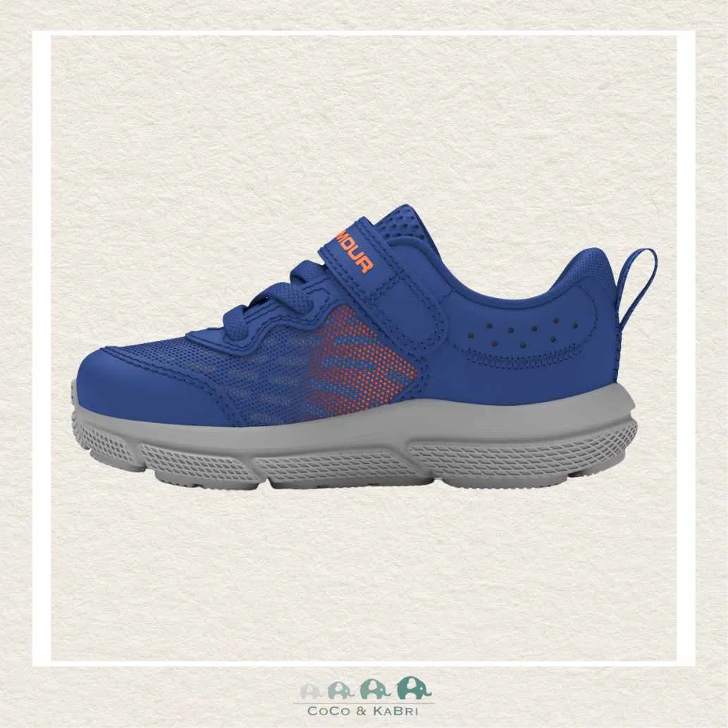 Under Armour Boys' Infant Assert 10 Running Shoes - Blue/ Orange (X4-146)