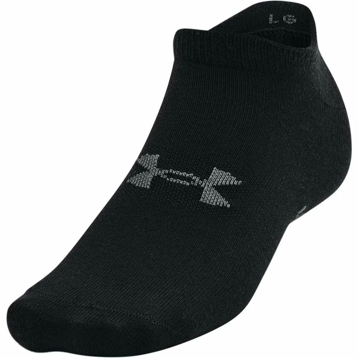 Under Armour Essential (6 Pack) Womens No Show Socks - Black
