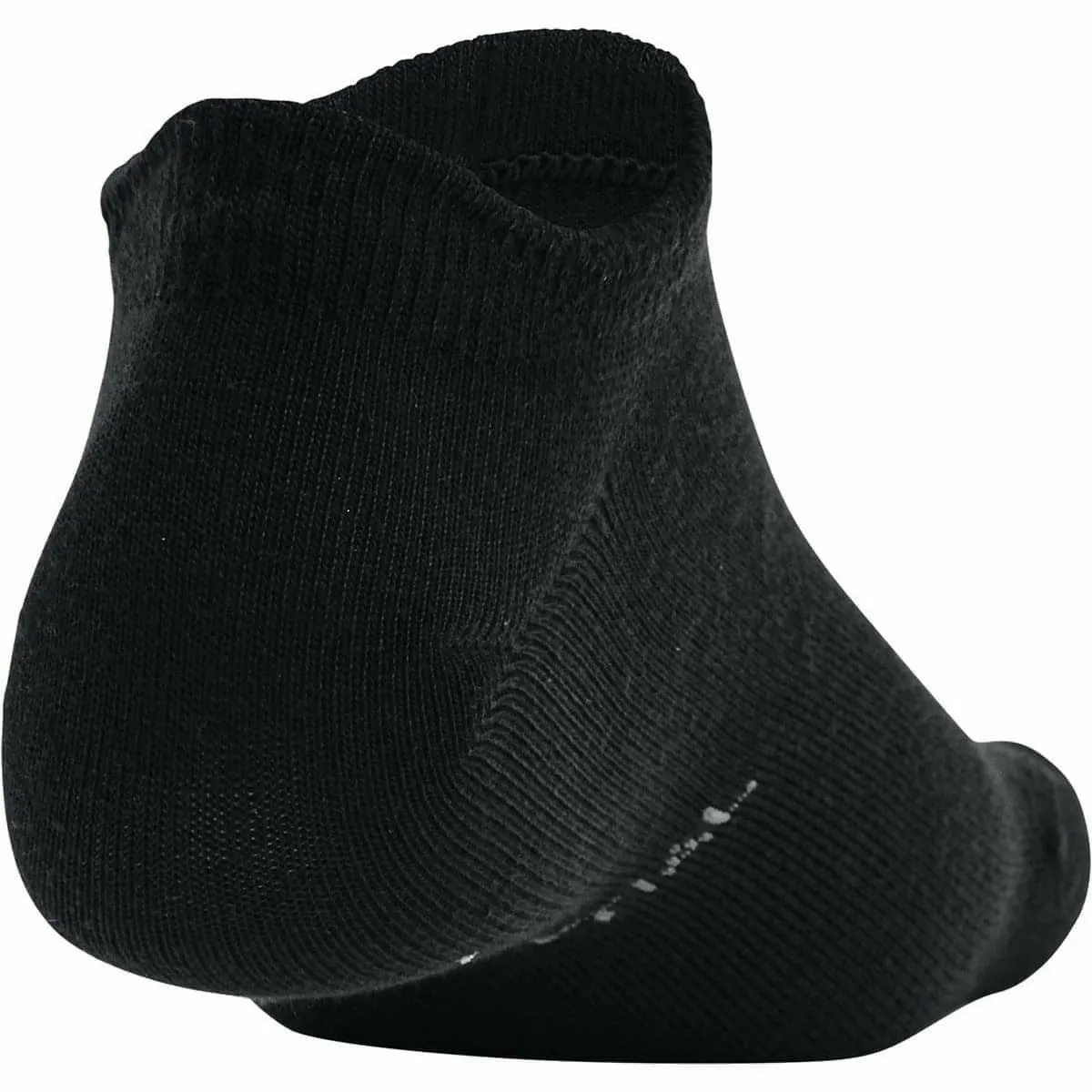 Under Armour Essential (6 Pack) Womens No Show Socks - Black
