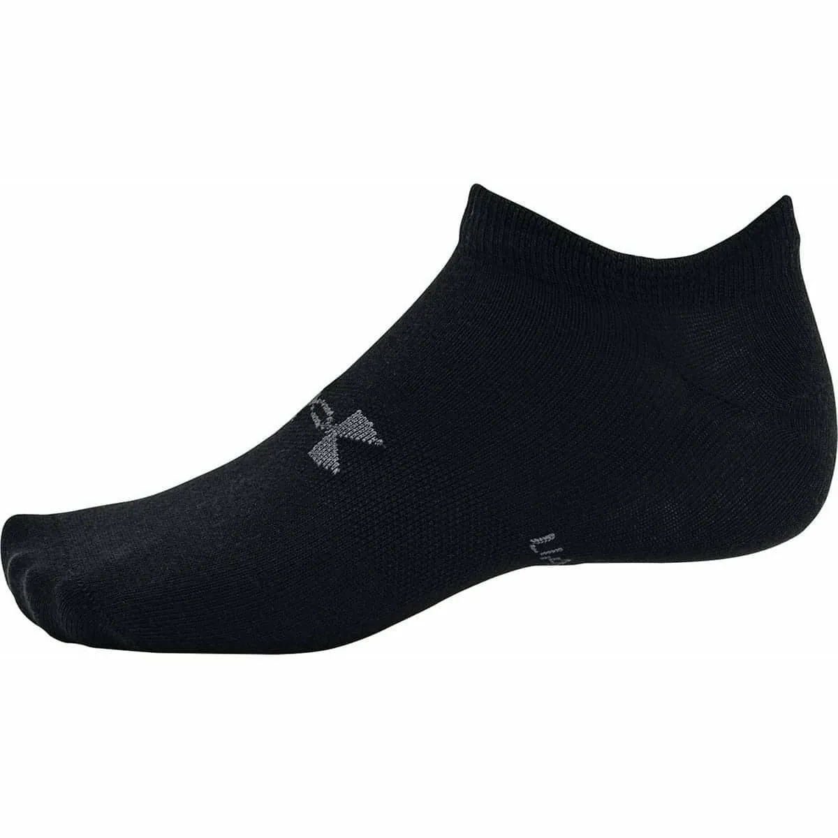 Under Armour Essential (6 Pack) Womens No Show Socks - Black