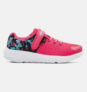 Under Armour Girls' Pre-School UA Pursuit 2 Big Logo AC Print Running Shoes