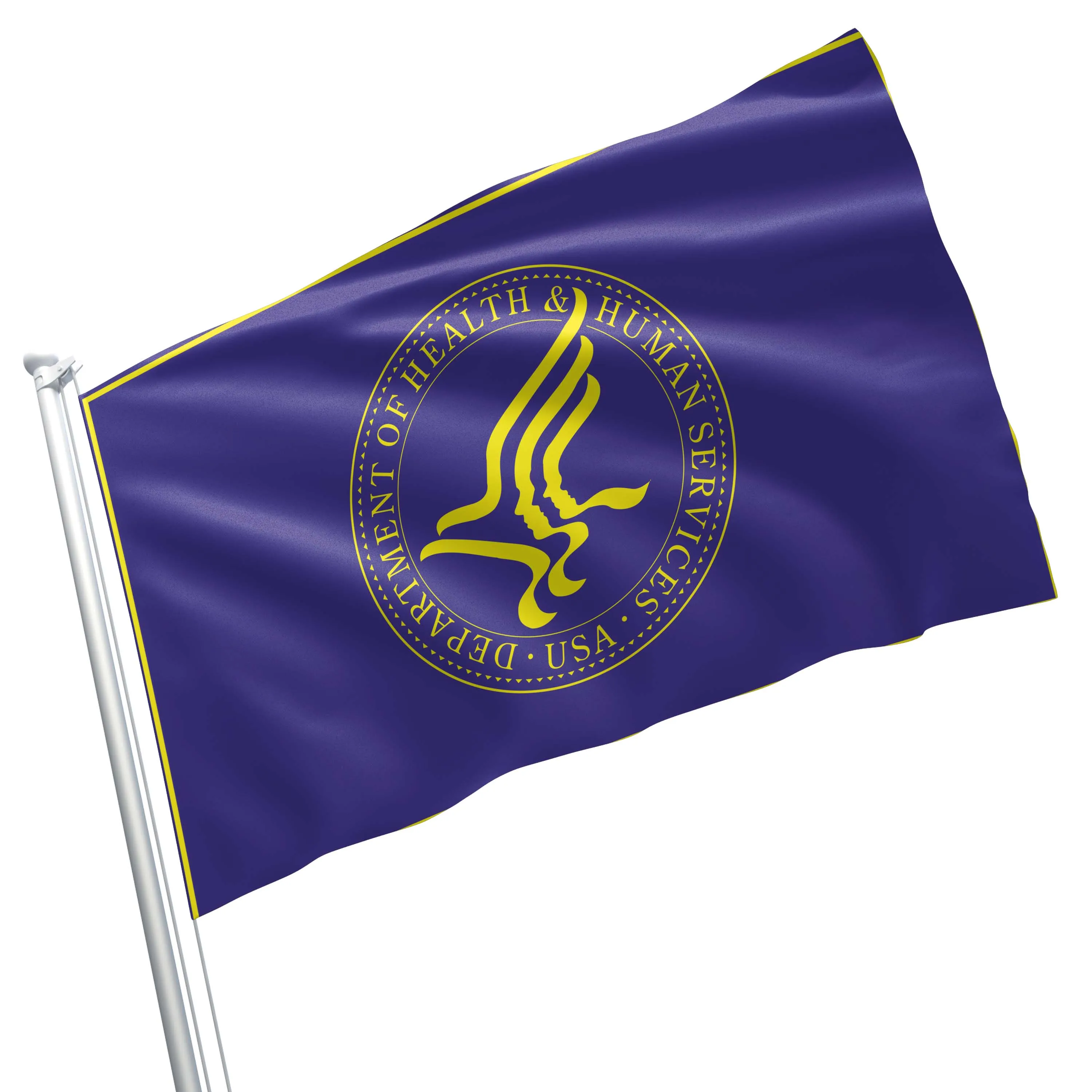 US Department of Health & Human Services USA Flag Banner