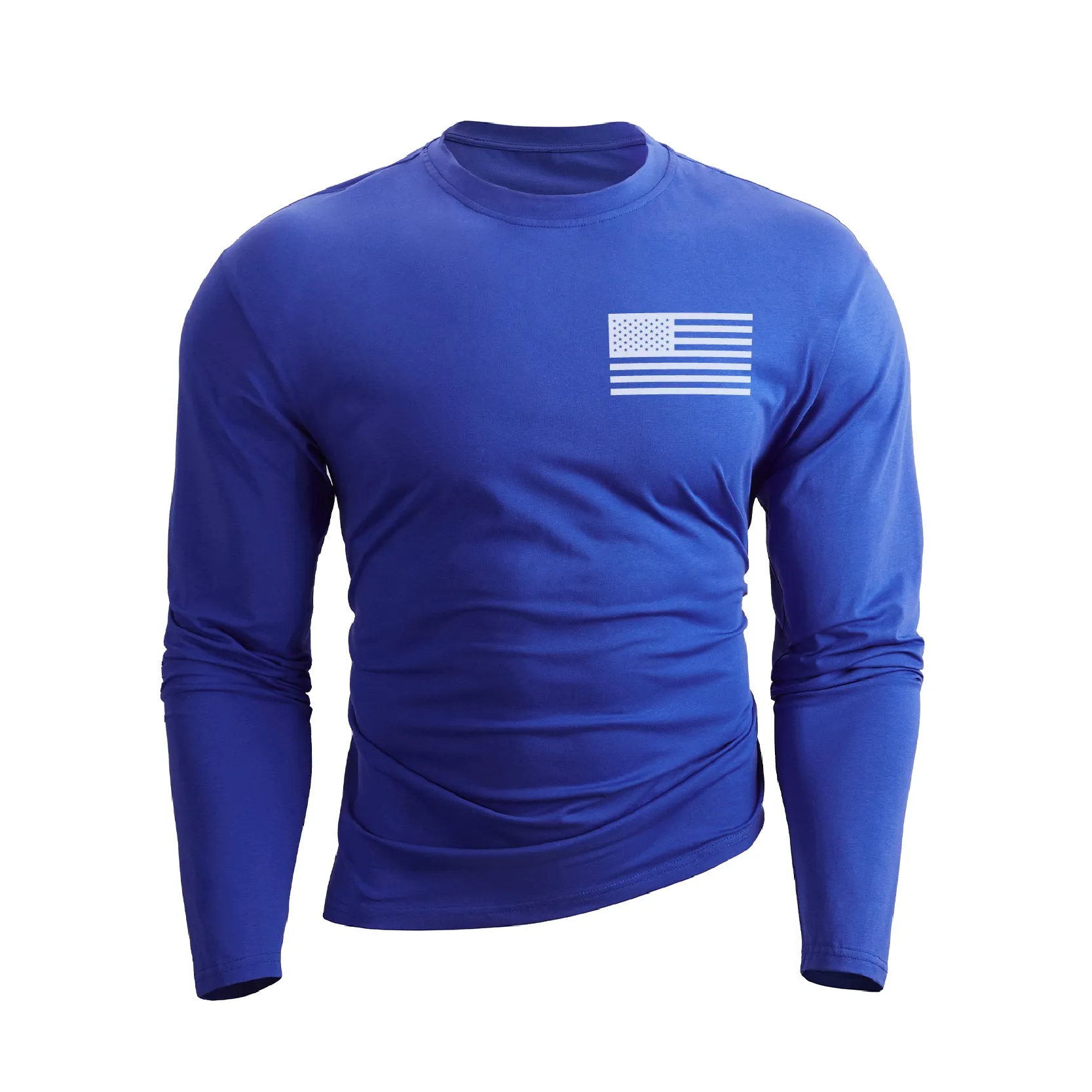 USA FLAG WATERPROOF GRAPHIC LONG SLEEVE T-SHIRT