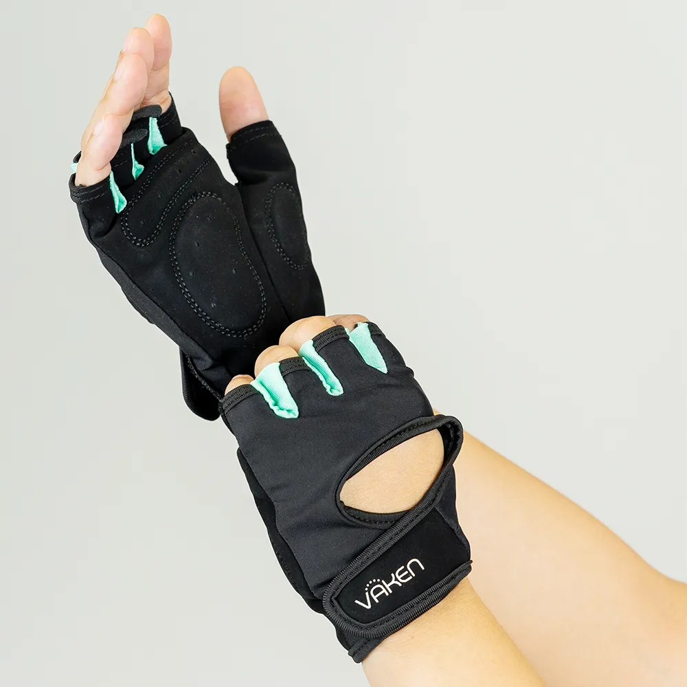 Vaken Training Glove Women - Black/Light Green