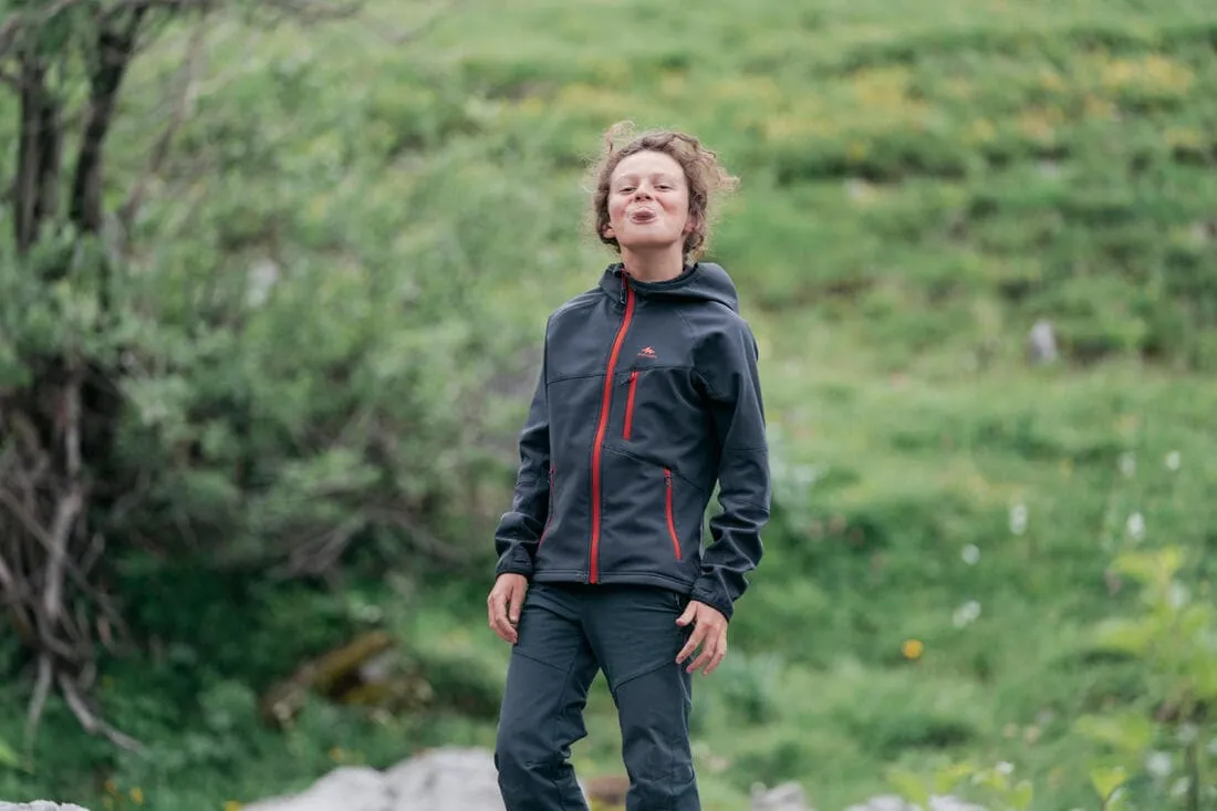 Veste softshell de randonnée enfant - mh900 tw - 7-15 ans